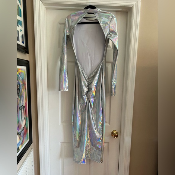 Holographic Long Sleeve Dress Akira NWT - Picture 7 of 8
